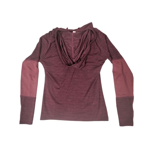 Marika Women's Hooded Long Sleeve Top Maroon Size S - Picture 5 of 5